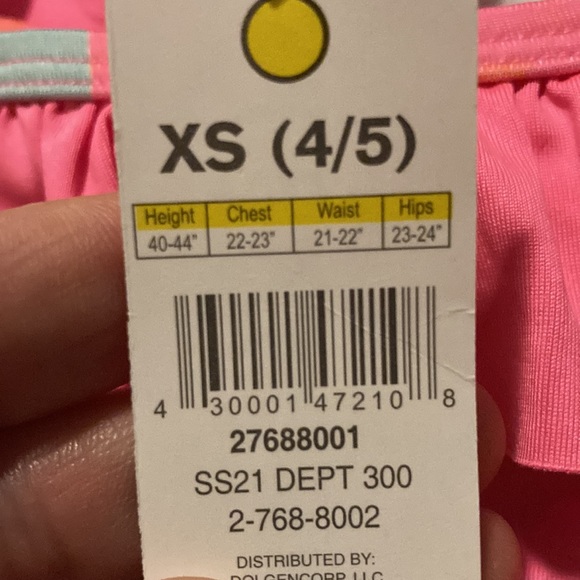 Bobby Brooks for girls size XS Pink multicolor two-piece - Picture 4 of 4